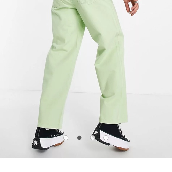 COLLUSION x014 dad jeans in lime - Picture 4 of 6